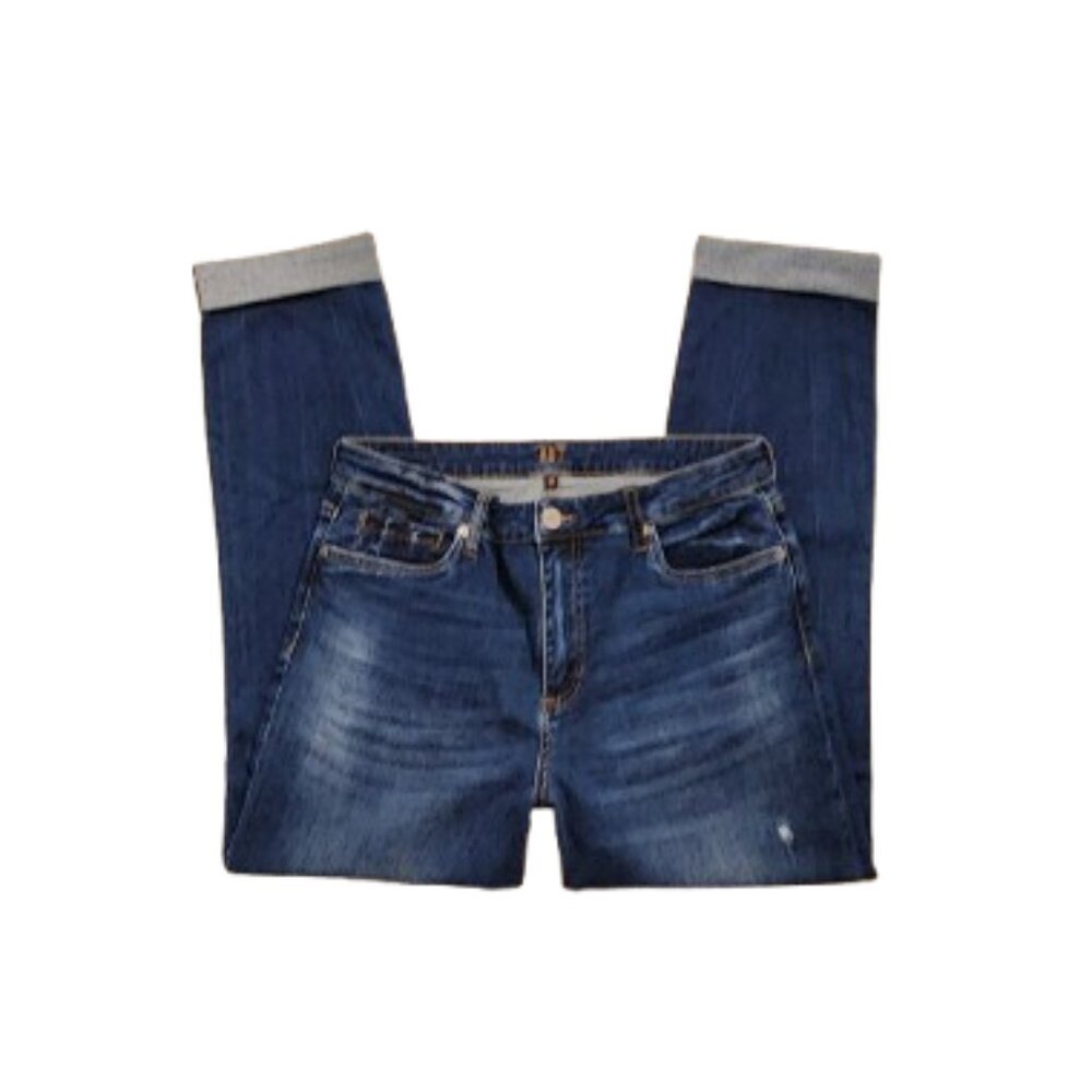 Kut from the Kloth Denim High-Rise Cuffed Boyfriend Jeans  (Size: 12) - Picture 6 of 6